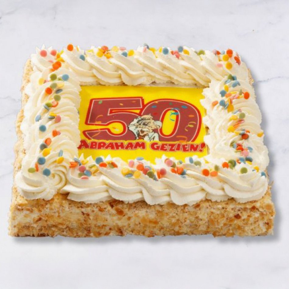 Abraham slagroomtaart 10 personen 