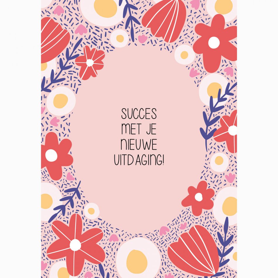 Collega Succes met je nieuwe uitdaging - bloemen