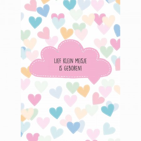 Geboorte Lief klein meisje is geboren