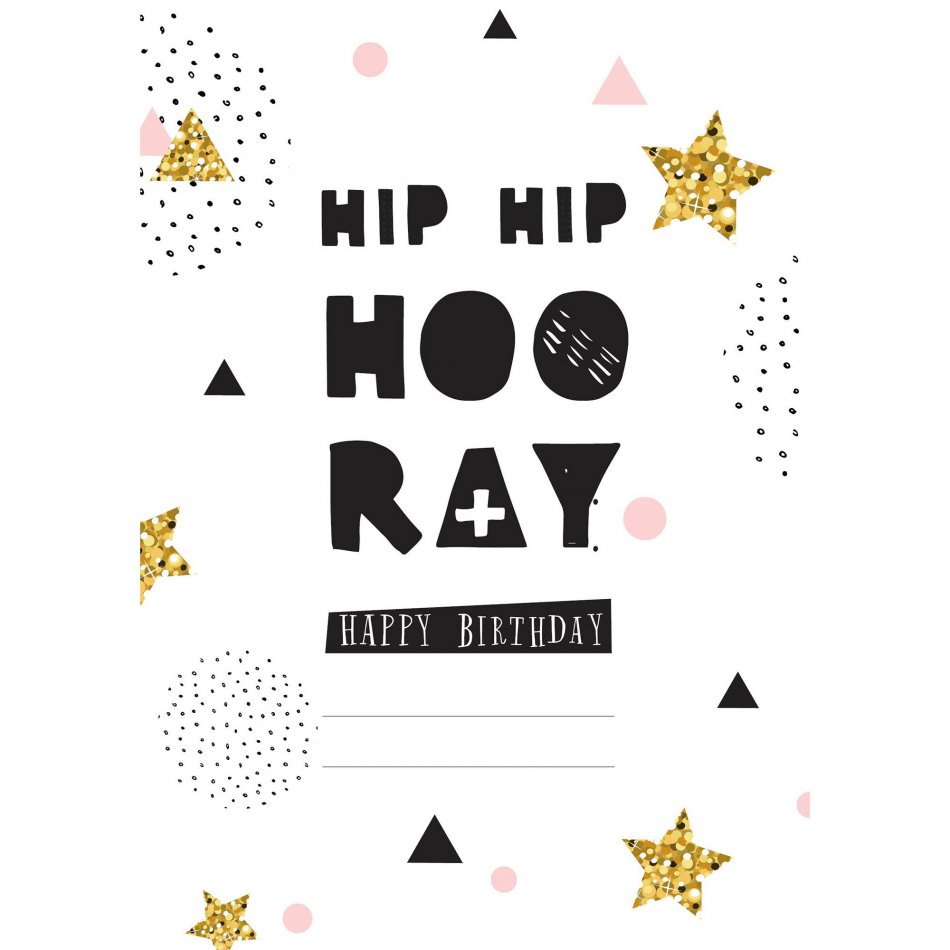 Verjaardag Hip Hip Hooray