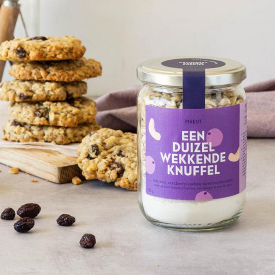 Pineut Koek Haverkoekjes Cranberry-cashew