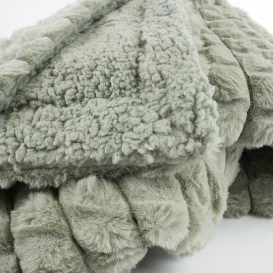 Fleeceplaid Vacht Piramide Taupe