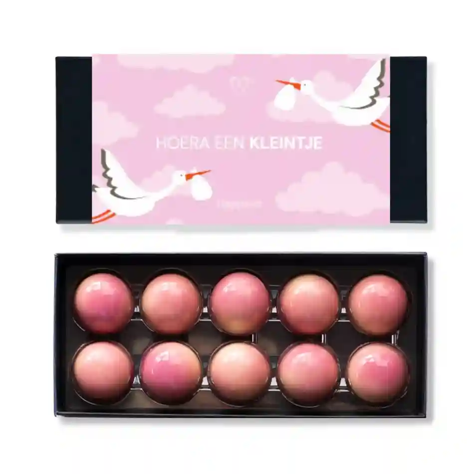 Geboorte Bonbons Roze 10 stuks