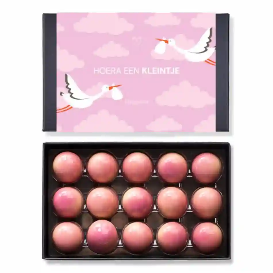 Geboorte Bonbons Roze 15 stuks