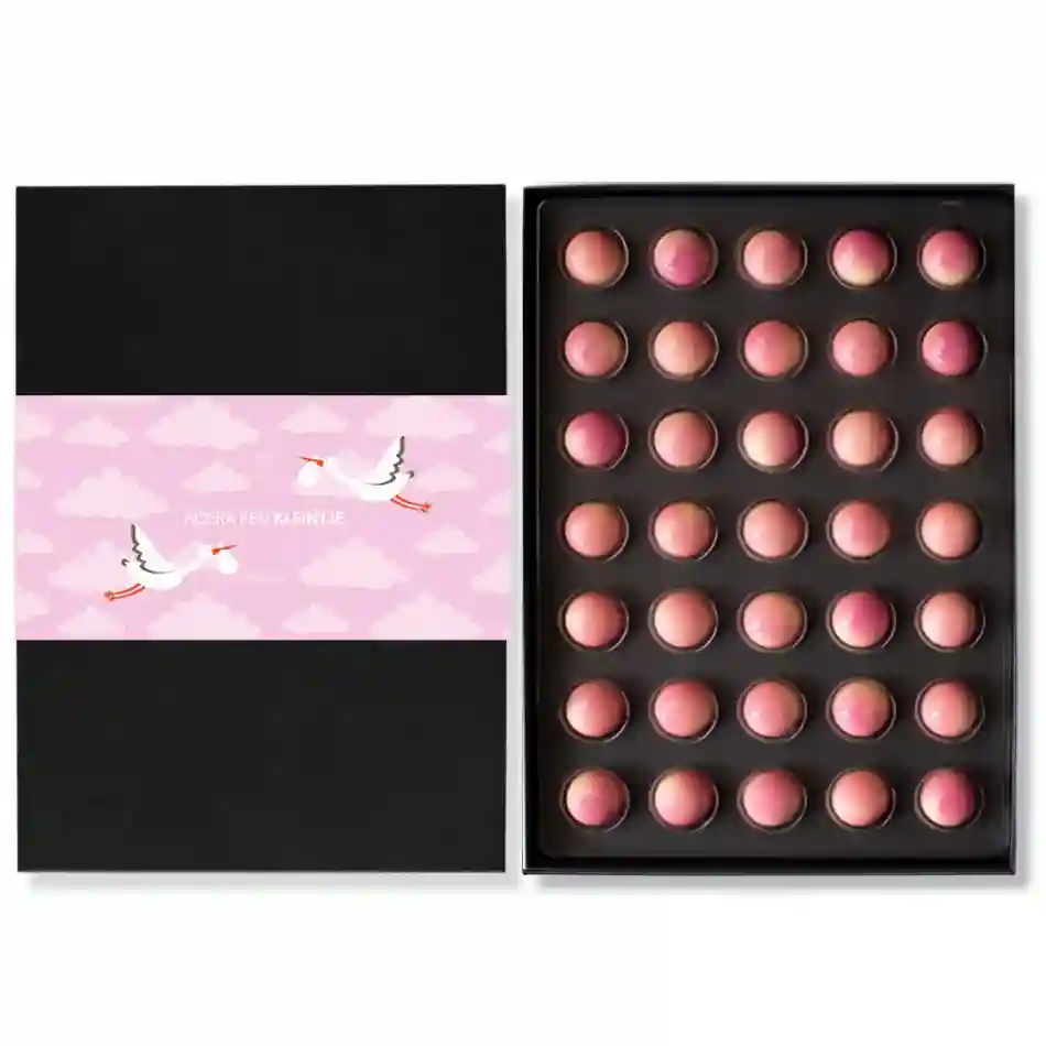 Geboorte Bonbons Roze 35 stuks