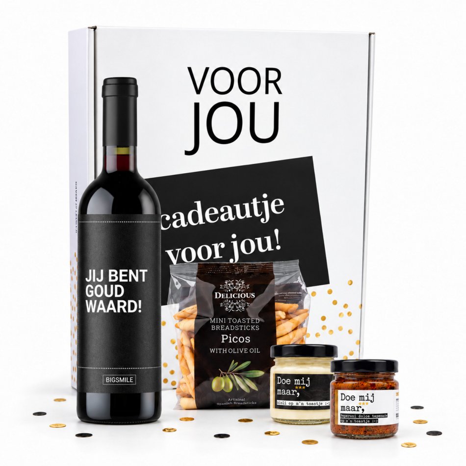Borrelbox Goud Waard - NIEUW